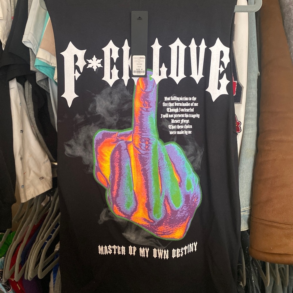 Fashion Nova Black Graphic Tee